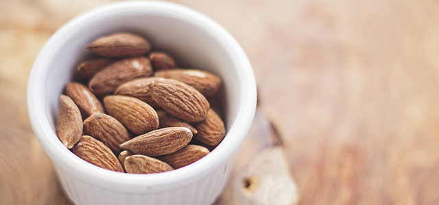 Almonds for your heart print - eating almonds daily may lower bad cholesterol